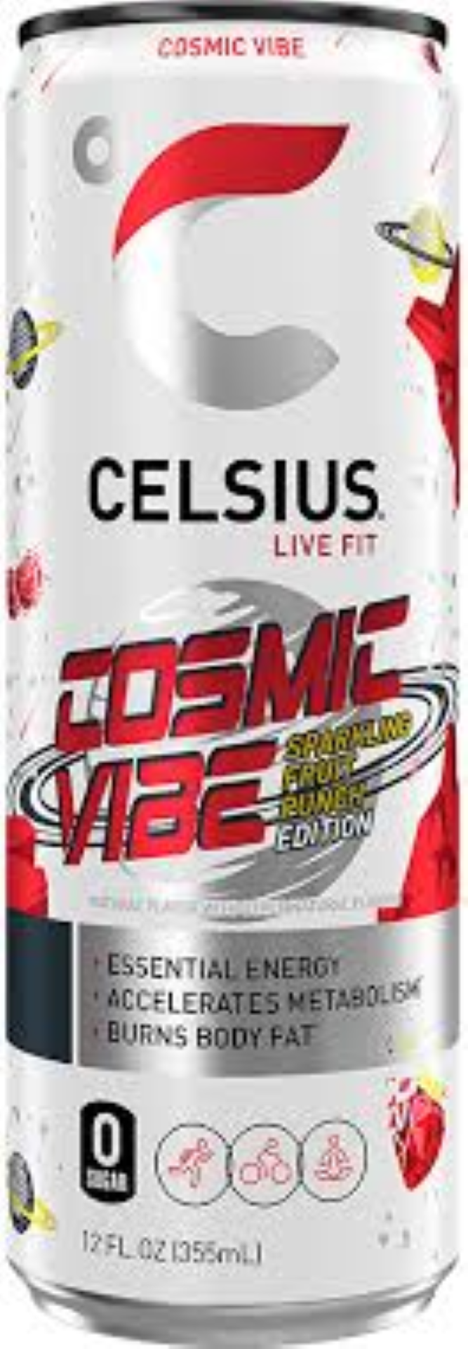 CELSIUS COSMIC VIBE SPARKLING FRUIT BRUST 355ML